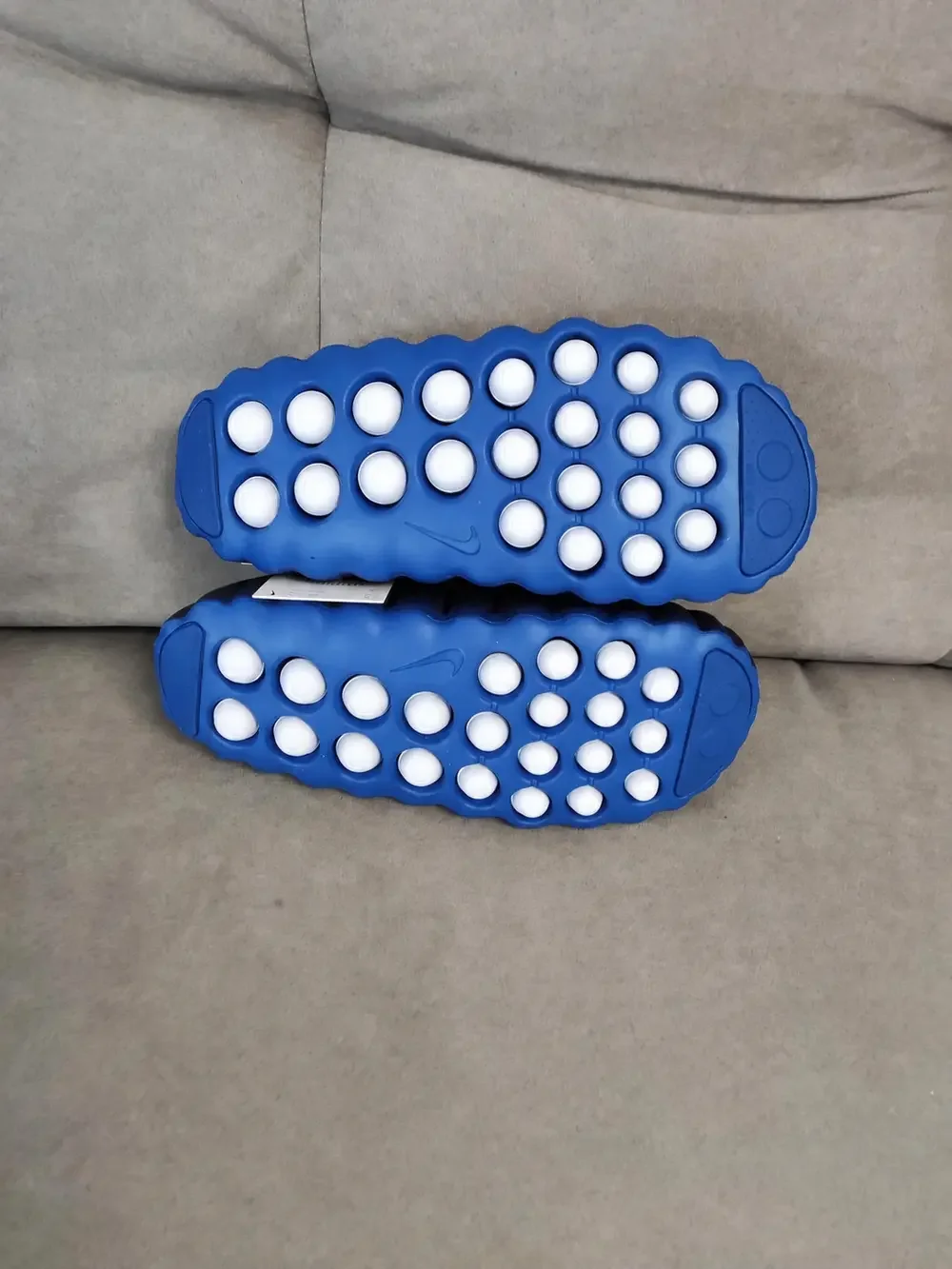 New - Men's Nike Mind 001 Blackened Blue Game Royal Slides